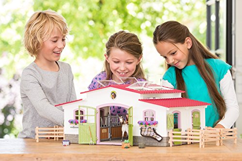 Schleich 42344 - Reiterhof mit Reiterin und Pferden - 7