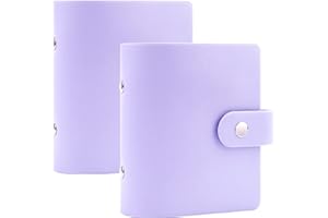 RUIBYTREE 52 Pochettes Mini Album Photo pour Fujifilm Instax Mini 12 11 9 90 8 7s 40/Polaroid Snap/Z2300/SocialMatic Instant Cameras & Zip Instant Printer(2Packs, violet)