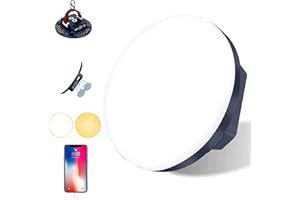 IODOO Torcia LED Ricaricabile, Torcia a LED 2500 Lumen / 16500mAh Torce Lanterna LED da Campeggio IPX4, Lampada Lanterne per Interruzioni di Corrente, Pesca, Emergenza, Escursionismo