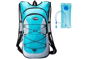 JOYASUS 12L Waterproof Backpack Lightweight Hydration Bladder Bag Sport Water Bag (2L) with Reflective for Women Men Running Ski Hiking Cycling Bike Mountain