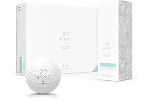 MYNT Talent Soft | Premium Golfbälle | Surlyn Beschichtung | 350 Dimple Design | Für Profis & Anfänger | Golfball in Weiß