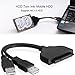 Produktbild XuBa SATA auf USB 2.0 Konverter Festplatte Adapter Kabel für SSD/HDD schwarz
