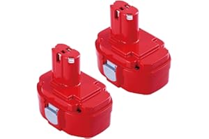 MOTICETT 2X 3000mAh Ni-Mh Repuesto para Makita 18V Batería PA18 1822 1823 1834 1835 192826-5 192827-3 192829-9 193159-1 193140-2 193102-0 194105-7 Herramienta eléctrica inalámbrica