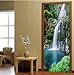Produktbild 3D Chinesischen Stil Tür Wasserfall Landschaft Foto Papier Zimmer Schlafzimmer Dekoration Wasserdicht PVC Selbstklebend