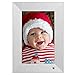 Produktbild NIX Lux Digitaler Bilderrahmen 10 Zoll X10J Silver. IPS Display. Elektronischer Fotorahmen mit Uhr/Kalender-Funktion. Auto On/Off (Hu-Motion Sensor). Inkl. 8GB USB-Stick und Fernbedienung