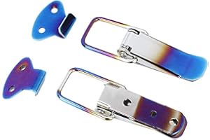 QIILU Clip de bloqueo del capó del coche, gancho de abrazadera de guardabarros de cierre rápido universal, tamaño pequeño