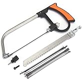 Orret Home 7 Piece Multi-Purpose Hair Saw Set &ndash; Mini Hand Saw Set For Metal, Wood, PVC and Plastic Cutting, With Steel Blade