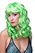 Produktbild Wig me up Faschingsperücke Perücke Karneval Locken Lang Pony Vamp Diva Grün Hellgrün Neongrün LM-142-PC15