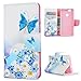 Produktbild Huawei NOVA Hülle,KASOS Huawei NOVA Case Bunt Gemalt Book Type PU Leder +TPU Innere Tasche Brieftasche Etui und Magnetverschluss Ledertasche Schutzhülle Cover Handyhülle,Schmetterlinge und Blumen