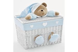 Baule Nanan Grande Puccio Bianco Azzurro