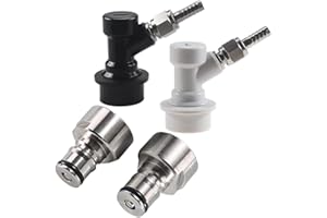 PERA Kugelschloss-Umrüstsatz für Sanke-Kupplungen, Kugelschloss-Trenner-Set mit Drehmutter und Sankey-Kupplungsadapter für Gas und Flüssigkeit, Heimbrau-Bierfasssystem