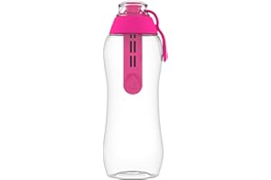 Dafi Water Bottle with Filter 10, 17 and 24 fl oz - Enjoy Filtered, Clean and Tasty Water Anywhere You go - Replace up to 300 Regular Water Bottles (Dafi Water Bottle with Filter 10 fl oz, Pink)