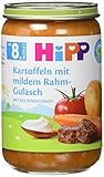 Hipp Kartoffeln mit mildem Rahm-Gulasch mit Bio-Rindfleisch