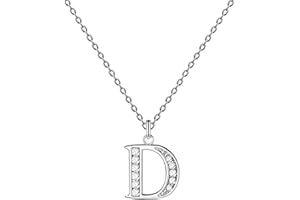 cotigo-Collar Letra Inicial Acero inoxidable con Piedra de Circonita Brillantes-Collar Mujer con Colgante de Letra A-Z - Colgante Inicial de Nombre-Regalo para Mujer, Dia de Madre