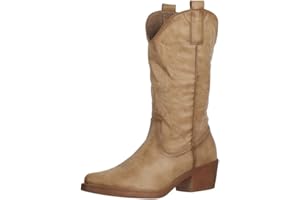 Elara Damen Cowboy Stiefel Biker Boots Chunkyrayan