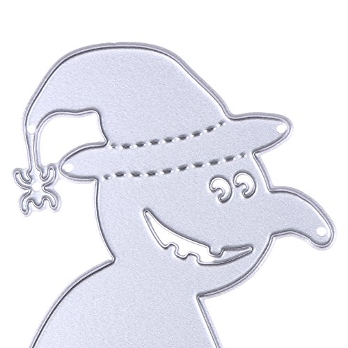Amazingdeal365 Schnee Mensch Metall Form Schablonen Schneiden DIY Dekor Sammelalbum Karten Buchzeichen Lesezeichen als Geschenk für Freunde Geburtstag Kinder,Kindergarten Hobby Schule Handarbeit Unterricht usw. Ein tolles Geschenk! - 6
