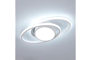 Lumiup LED Ceiling Light, Modern LED Ceiling Light 6500K Cool White, Round Close to Ceiling Light Small LED Ceiling Light for Bedroom, Hallway, Living Room, Kitchen, Corridor