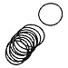 Price comparison product image 10 Pcs Mechanical Black NBR O Rings Oil Seal Washers 85mm x 5mm x 75mm
