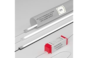 DE SANCTIS LIGHT DESIGN Sottopensile Cucina Barra Led Soggiorno Camera Profilo Con Sensore Dimmer Sfioramento Touch Lampada Striscia Luce Luminosa Continua Made In Italy