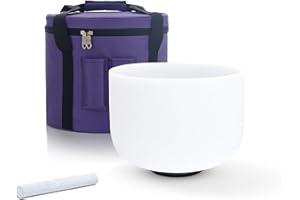 KVKA 432 Hz Kristall klangschale F Note Heart Chakra 10 Zoll mit Tragetasche - F Noten Herz Chakra…