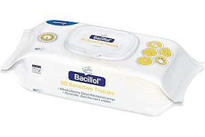Bacillol 30 Sensitive Tissues: Materialschonende Schnell-Desinfektionstücher zur Desinfektion sensibler Oberflächen im handlichen Flowpack, 80 Tücher