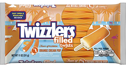 Twizzlers Orange Cream Pop Filled Twists 311g ...