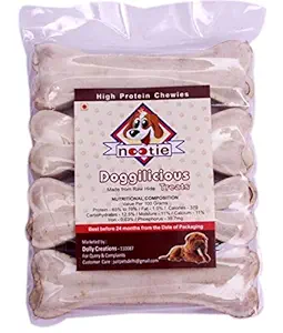 Nootie Large Raw Hide Bones (5-inch, 4 in 1), 300 g