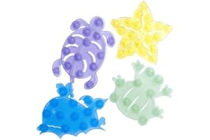 Babyway Little Wonders Small Safari Bath Splats (Multi-Coloured), 0.5 x 8 x 10 cm