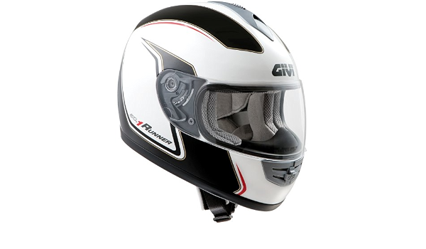 H501FWHBK61 - Givi H50.1 Runner Graphic Motorcycle Helmet XL Black/White :  Amazon.it: Auto e Moto