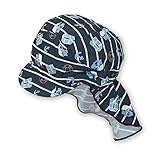 Die Sterntaler-Kindermütze bietet hohe Funktionalität und ist zugleich ein hübsches Accessoire. Die empfindliche Haut von Mädchen und Jungen wird durch den 50-fachen UV-Schutz, den Schirm und Nackenschutz vor gefährlichen Sonnenstrahlen geschont.