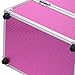 tinkertonk Professional Aluminium Beauty Cosmetic&Makeup Case Toiletry Storage Nail Hairdressing Vanity Box Jewelry Case Cosmetics Box Trolley (Pink Pink)