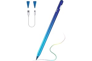 TiMOVO Lápiz Stylus para iPad, iPencil 2ª con Rechazo Palma Inclinación Magnético Compatible con iPad 10/9/8/7/6, iPad Pro 13"/12,9"/11", iPad Air 6/5/4/3, Air 11"/13" 2024, Mini 6/5, Azul