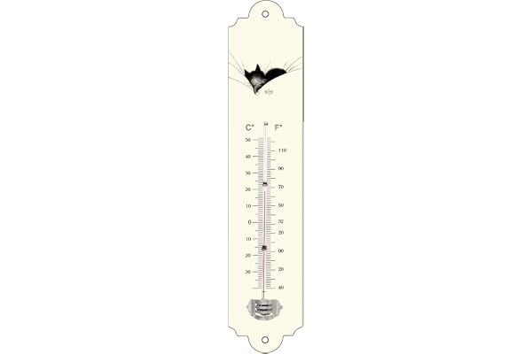 Éditions Clouet 57023 - Thermomètre 30x8 cm Chats de Dubout - Gros Dodo