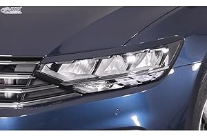 RDX Racedesign Scheinwerferblenden kompatibel mit Volkswagen Passat 3G B8 2014-2019 & 2019- (ABS)