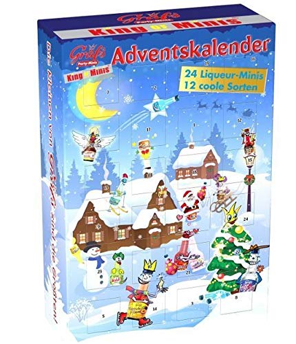 Preisvergleich Produktbild 3x Gräfs Party-Minis Adventskalender 24 Liqueur-Minis 15-25% vol