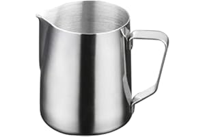 OUNONA Pichet à mousser le lait avec bec verseur Acier inoxydable 1000 ml