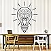 Produktbild Vinyl Wandtattoo Birne Idee Gehirn Motivation Decor Für Büro Aufkleber Abnehmbare Kunstwand Für Schlafzimmer Wohnzimmer 56 * 65 CM
