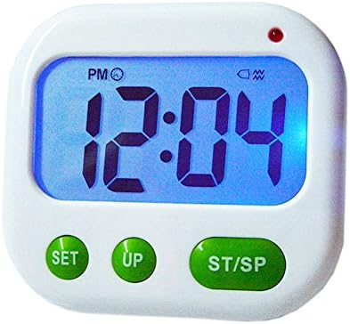 LRZCGB Digital Kitchen Timer Clip Multi-Function Electronic Timer Silent Vibration Alarm Students Luminous Clock (Green)