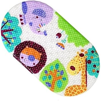 JameStyle26 Badewannematte Cartoon Tier Motiv PVC Wanneneinlage Matte