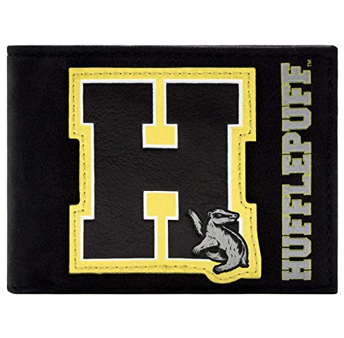 Preisvergleich Produktbild Harry Potter Hufflepuff Haussymbol Schwarz Portemonnaie Geldbörse