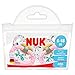 NUK Classic Happy Kids Latex Soothers Size 2 Girls (6-18 months, 2 pack)