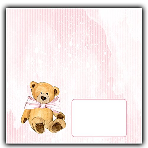 Taufe EInladungskarten Einladung Rosa Mädchen It is a girl 10 Karten + Umschläge - 2