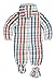 Kanz Baby Boys Schneeanzug m. Kapuze Checkered Hooded Long Sleeve Snowsuit, Multicoloured (y/d Check Multicolored 0002), 0-3 Months (Manufacturer size: 62)
