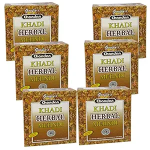 Khadi Pure Herbal Brown Mehndi, 80 g (Pack of 6)