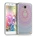 Produktbild kwmobile Hülle für bq Aquaris VS Plus - TPU Silikon Backcover Case Handy Schutzhülle - Cover klar Indische Sonne Design Blau Pink Transparent