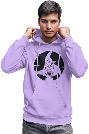 ATHDEMO Kakashi Naruto Hoodie for Men and Women Stylish Sweatshirt for Boys  and Girls Black Blue Lavender Pink Maroon and Red Color : Amazon.in: Fashion