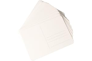 BAOFUYA Tarjetas Postales de Papel de Acuarela, Tarjetas en Blanco para Pintura de Medios, Borde Blanco, Tarjetas de Felicitación en Blanco, Papel de Acuarela en Blanco, Papel de Dibujo,