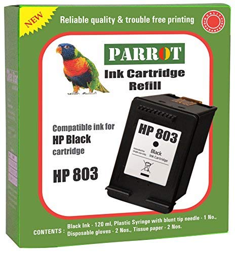 hp 803 black ink cartridge refill kit price