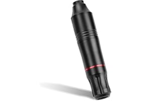 ATOMUS Rotary Tattoo Machine Tattoo Pen Cartridge Machine Gun Liner Shader with DC Cord 9000r/m Motor Zinc Alloy Tattoo Machine Kit for Body Art Tattoo(black)