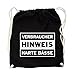 Produktbild Verbraucherhinweis Harte Bässe Gym Bag Black